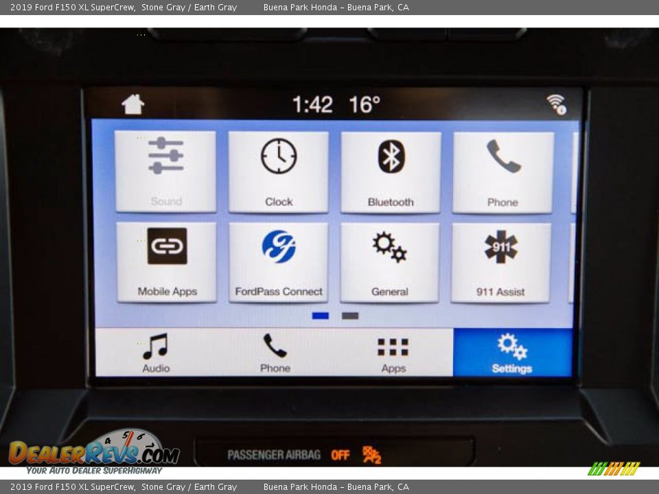 2019 Ford F150 XL SuperCrew Stone Gray / Earth Gray Photo #22