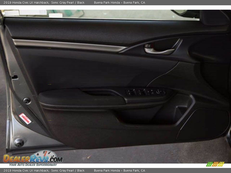 2019 Honda Civic LX Hatchback Sonic Gray Pearl / Black Photo #28