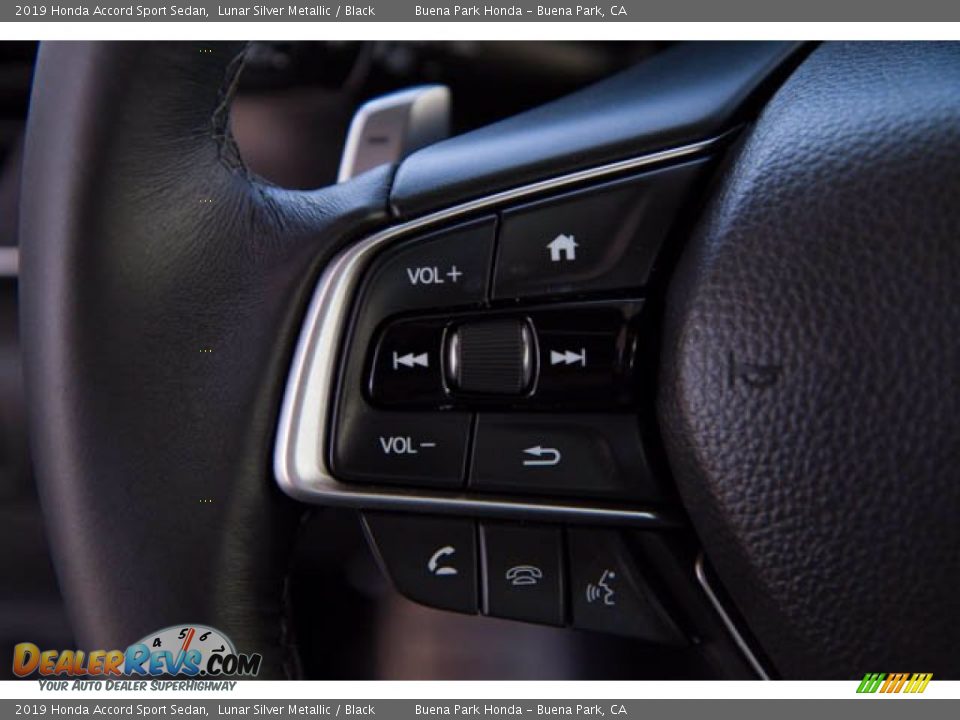 2019 Honda Accord Sport Sedan Lunar Silver Metallic / Black Photo #14