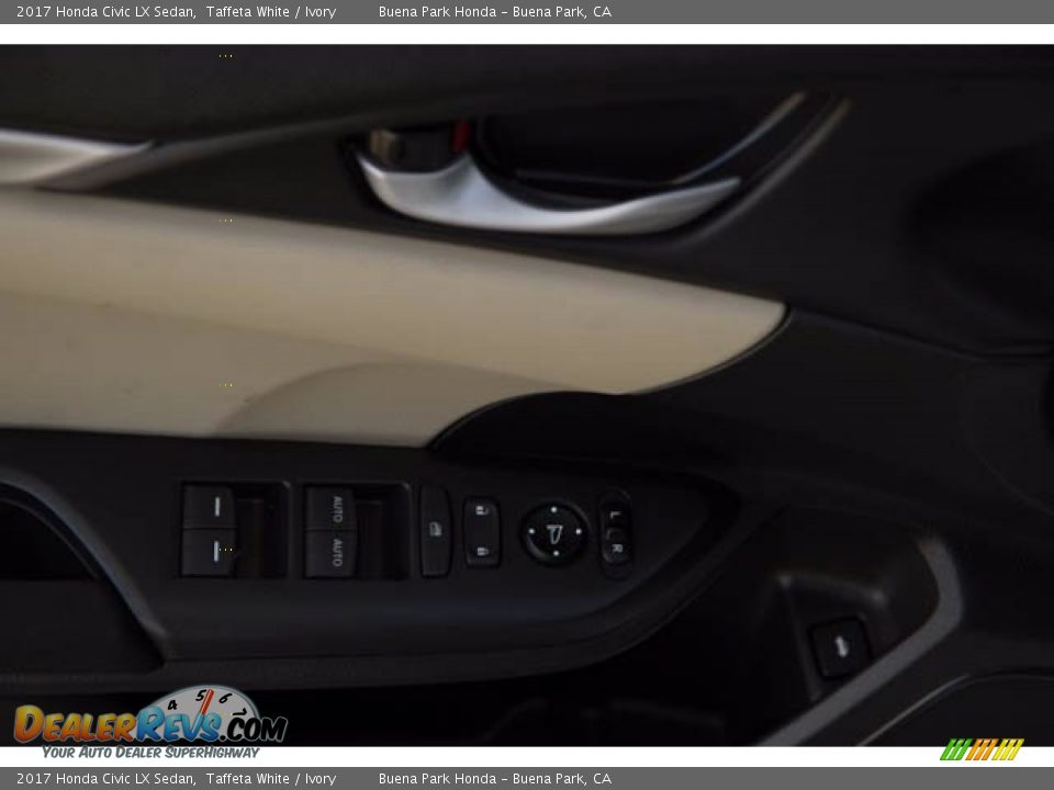 2017 Honda Civic LX Sedan Taffeta White / Ivory Photo #30