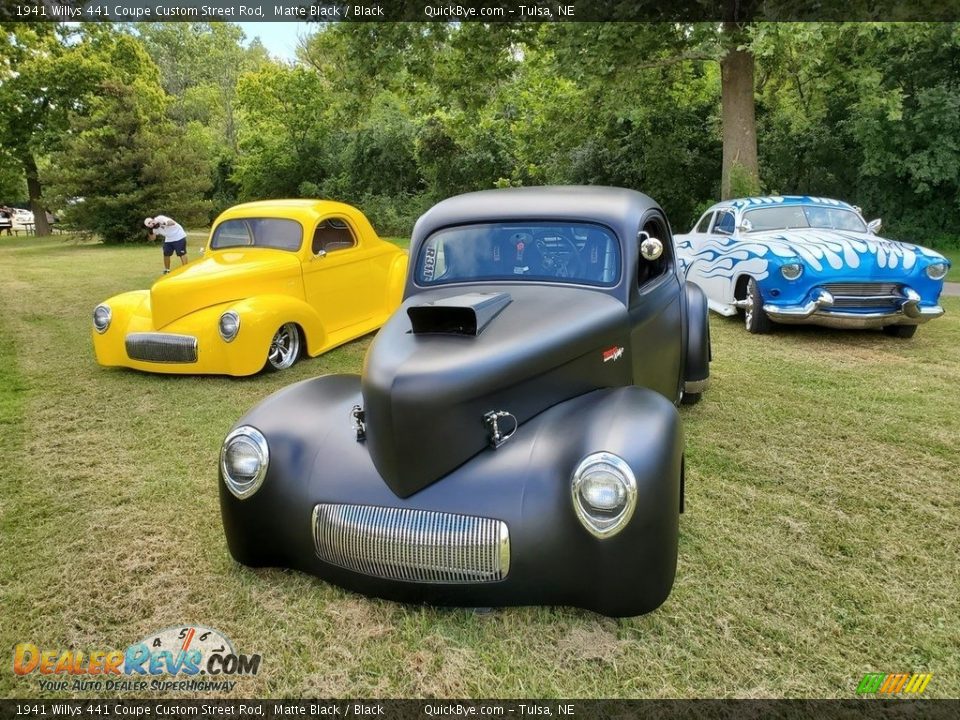 1941 Willys 441 Coupe Custom Street Rod Matte Black / Black Photo #6