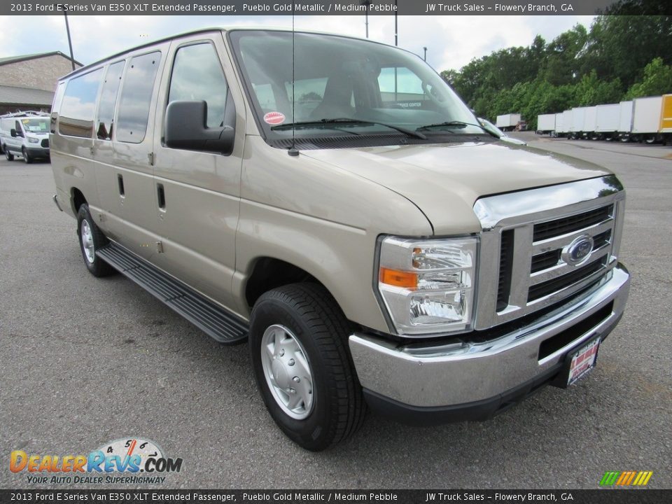 2013 Ford E Series Van E350 XLT Extended Passenger Pueblo Gold Metallic / Medium Pebble Photo #7