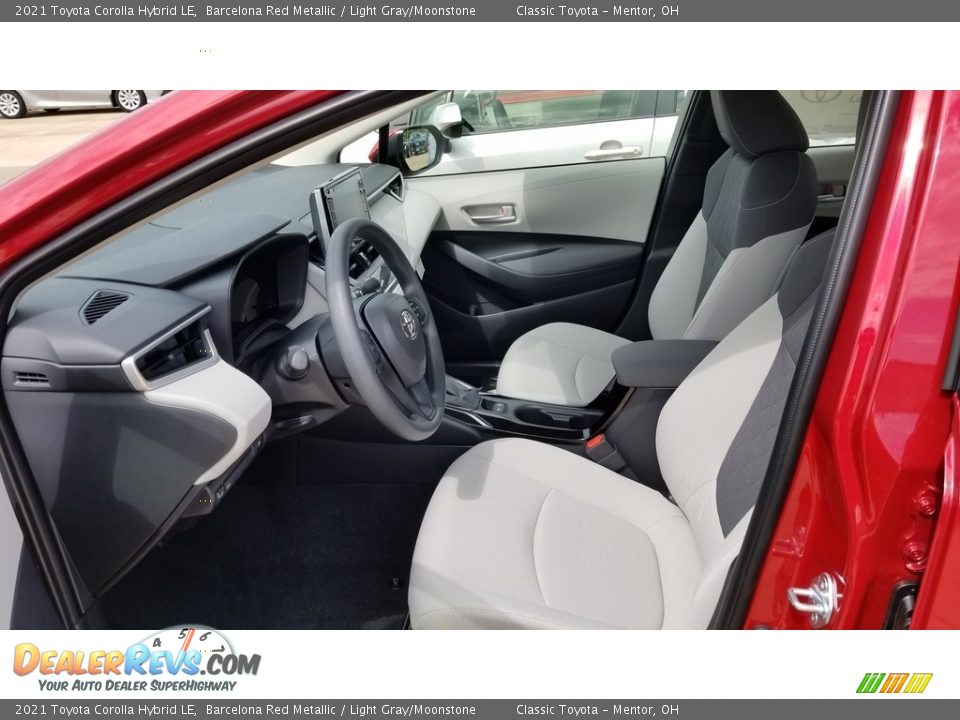 Light Gray/Moonstone Interior - 2021 Toyota Corolla Hybrid LE Photo #2
