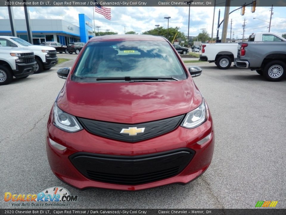 2020 Chevrolet Bolt EV LT Cajun Red Tintcoat / Dark Galvanized/­Sky Cool Gray Photo #2