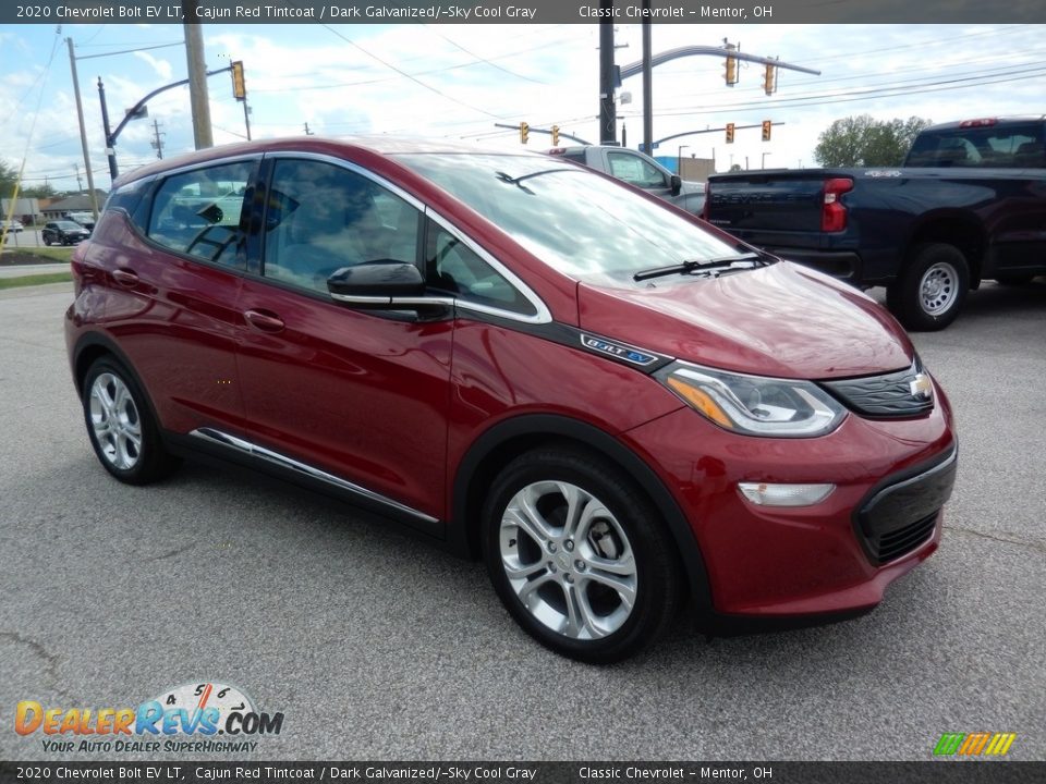2020 Chevrolet Bolt EV LT Cajun Red Tintcoat / Dark Galvanized/­Sky Cool Gray Photo #3