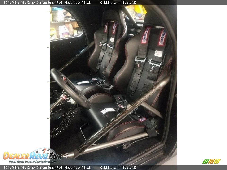 Black Interior - 1941 Willys 441 Coupe Custom Street Rod Photo #15