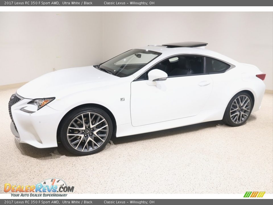 2017 Lexus RC 350 F Sport AWD Ultra White / Black Photo #3