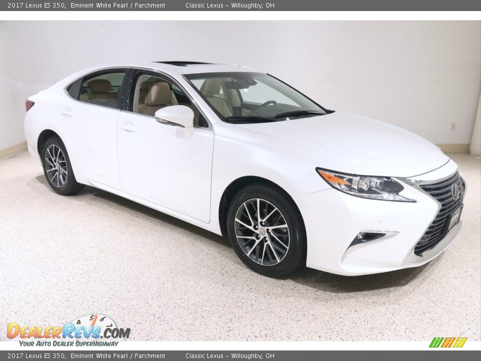 2017 Lexus ES 350 Eminent White Pearl / Parchment Photo #1