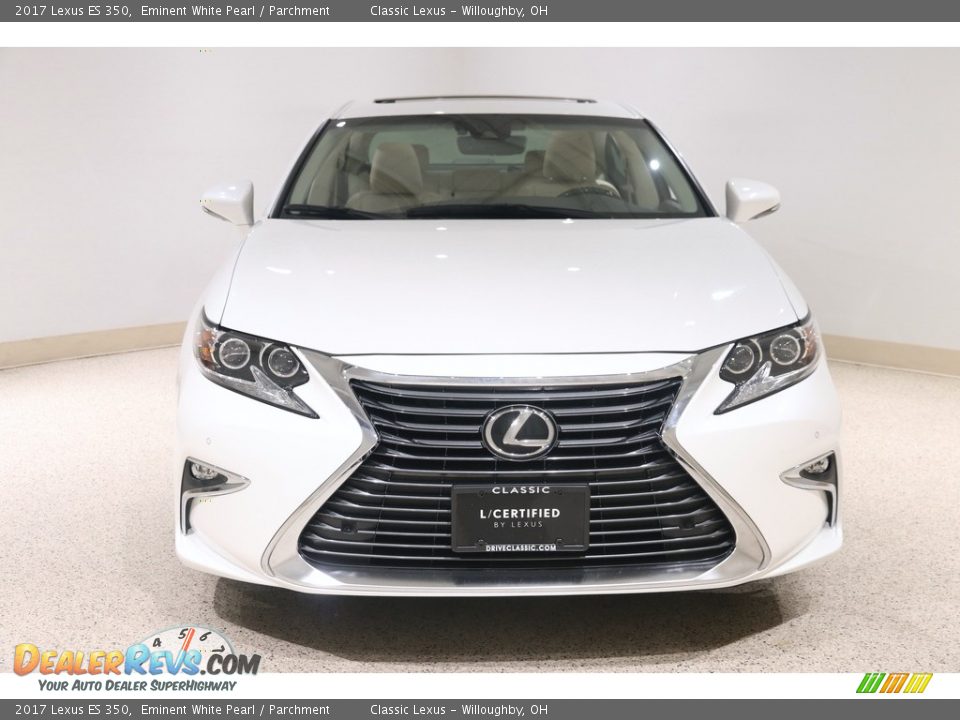 2017 Lexus ES 350 Eminent White Pearl / Parchment Photo #2