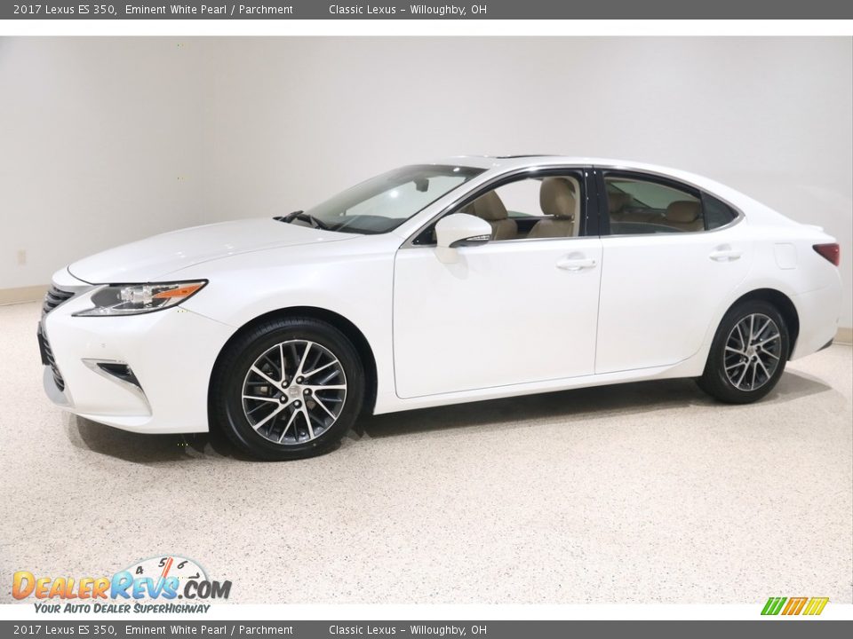 2017 Lexus ES 350 Eminent White Pearl / Parchment Photo #3
