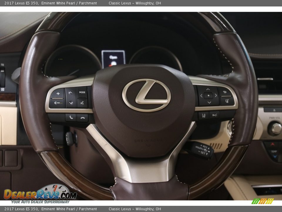 2017 Lexus ES 350 Eminent White Pearl / Parchment Photo #6