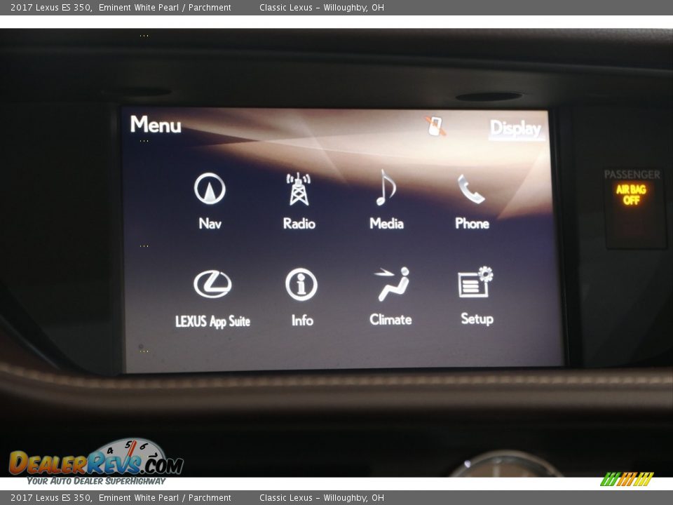 2017 Lexus ES 350 Eminent White Pearl / Parchment Photo #8
