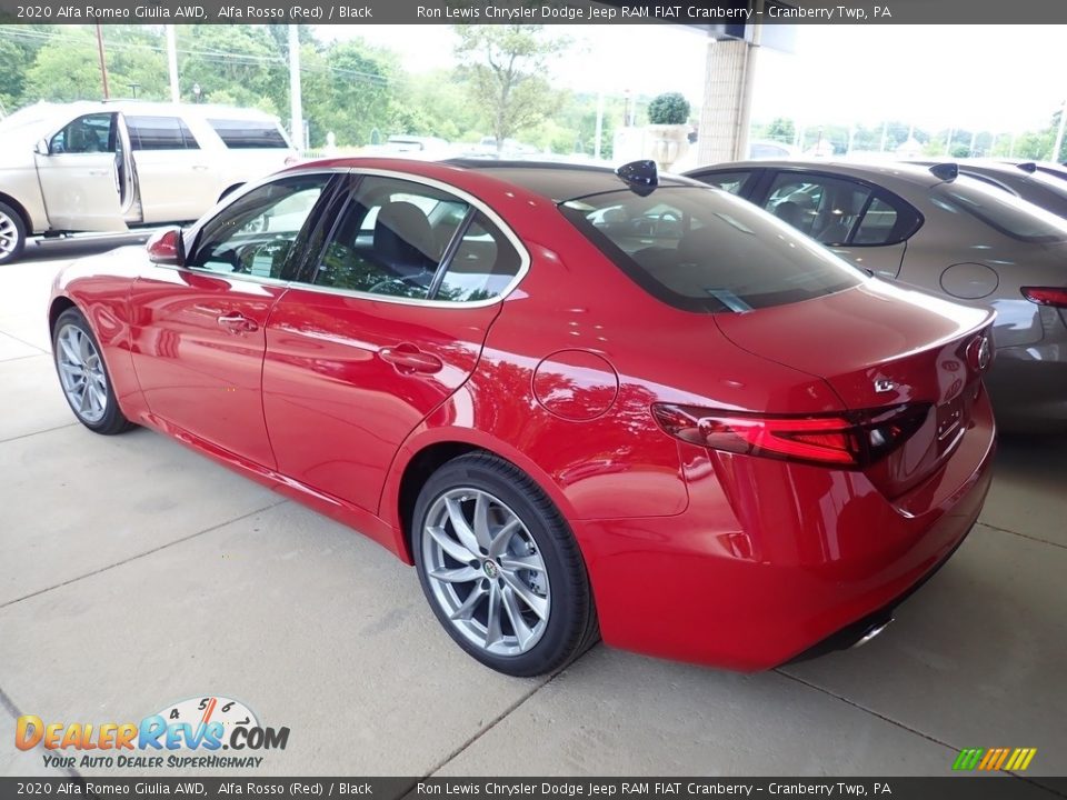 2020 Alfa Romeo Giulia AWD Alfa Rosso (Red) / Black Photo #5