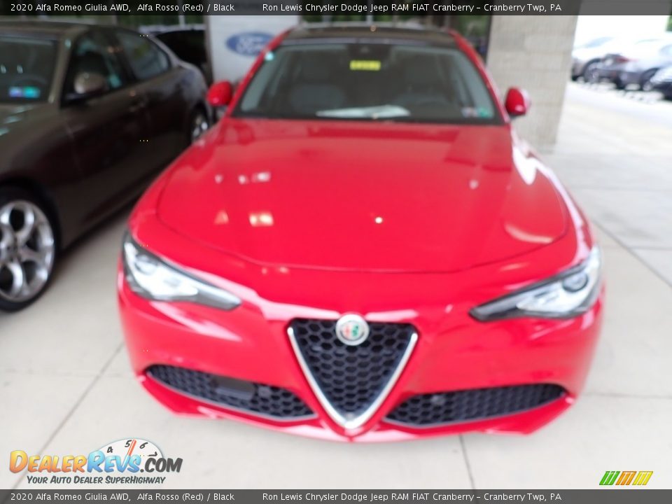 2020 Alfa Romeo Giulia AWD Alfa Rosso (Red) / Black Photo #7