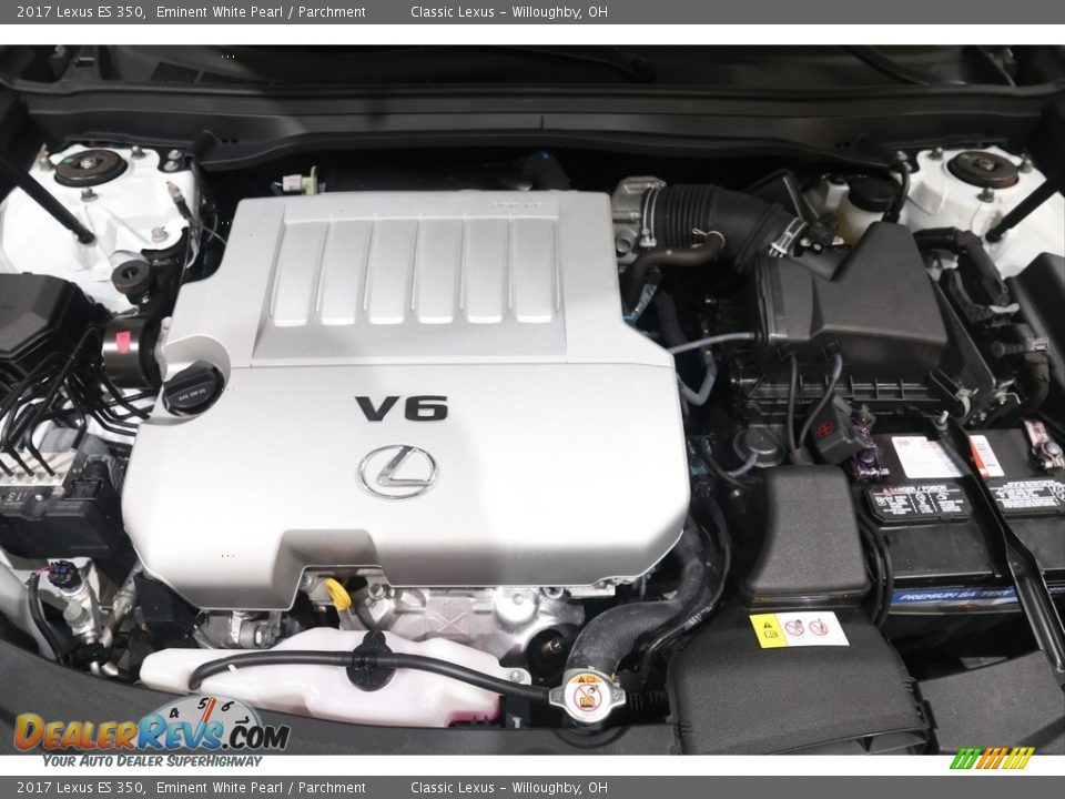 2017 Lexus ES 350 Eminent White Pearl / Parchment Photo #19