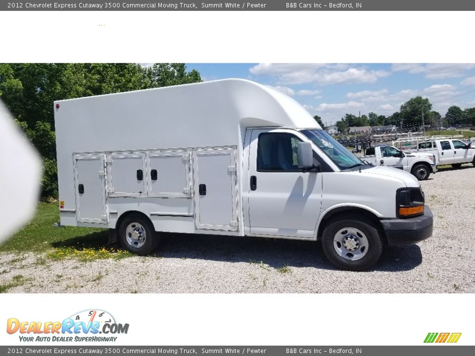 2012 Chevrolet Express Cutaway 3500 Commercial Moving Truck Summit White / Pewter Photo #1