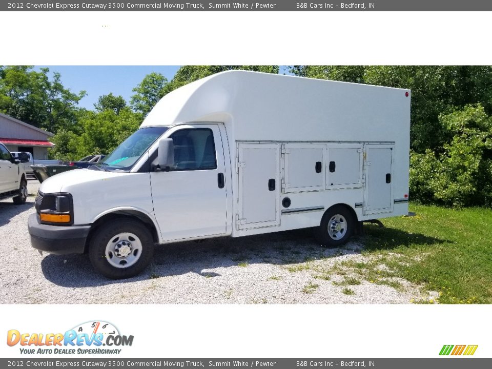 2012 Chevrolet Express Cutaway 3500 Commercial Moving Truck Summit White / Pewter Photo #5