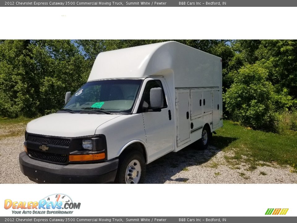 2012 Chevrolet Express Cutaway 3500 Commercial Moving Truck Summit White / Pewter Photo #6