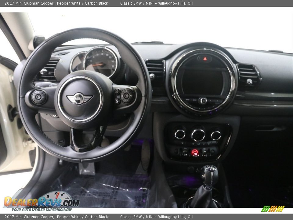 2017 Mini Clubman Cooper Pepper White / Carbon Black Photo #7