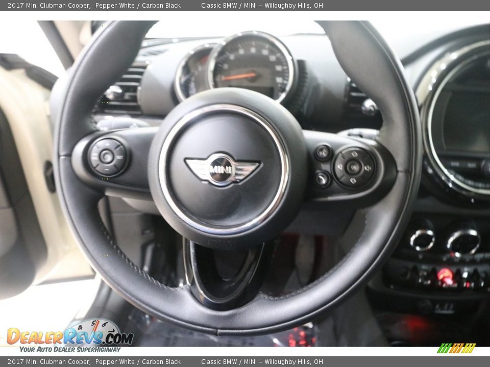 2017 Mini Clubman Cooper Pepper White / Carbon Black Photo #8