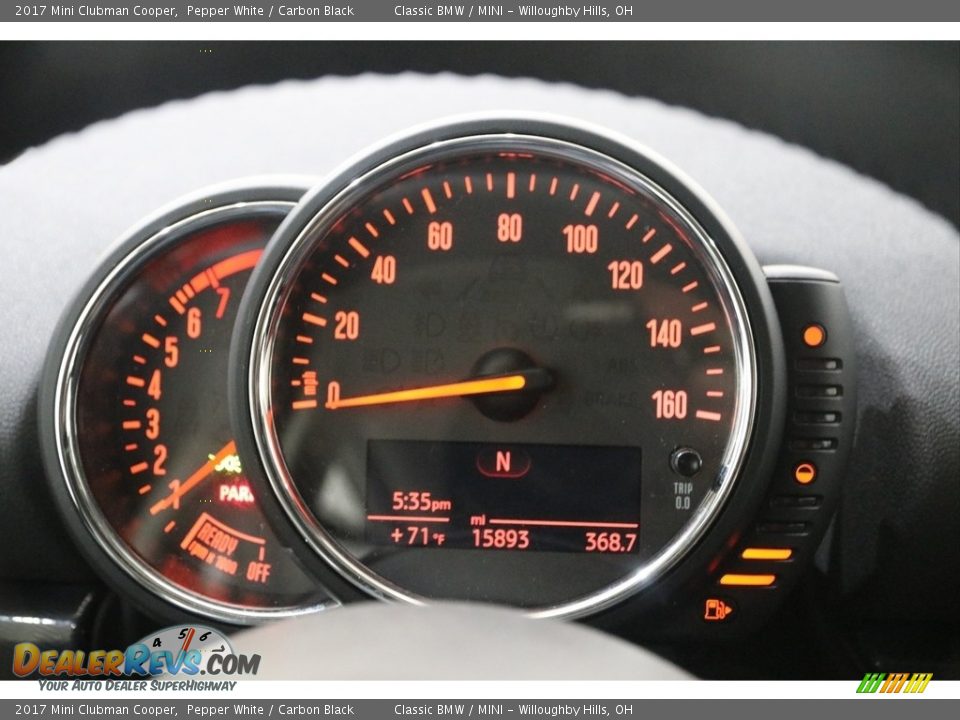 2017 Mini Clubman Cooper Pepper White / Carbon Black Photo #9