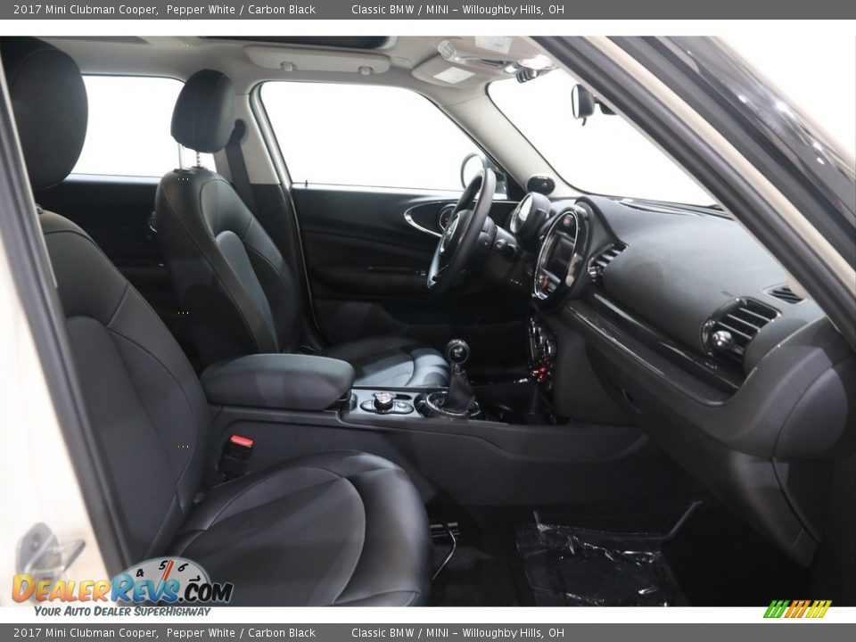 2017 Mini Clubman Cooper Pepper White / Carbon Black Photo #14