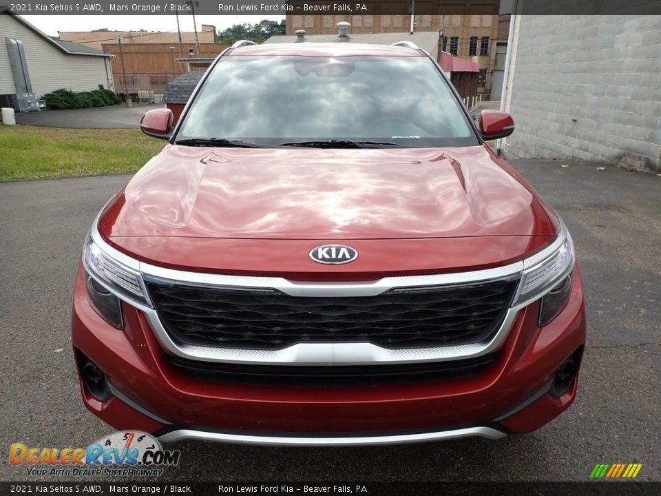 2021 Kia Seltos S AWD Mars Orange / Black Photo #8