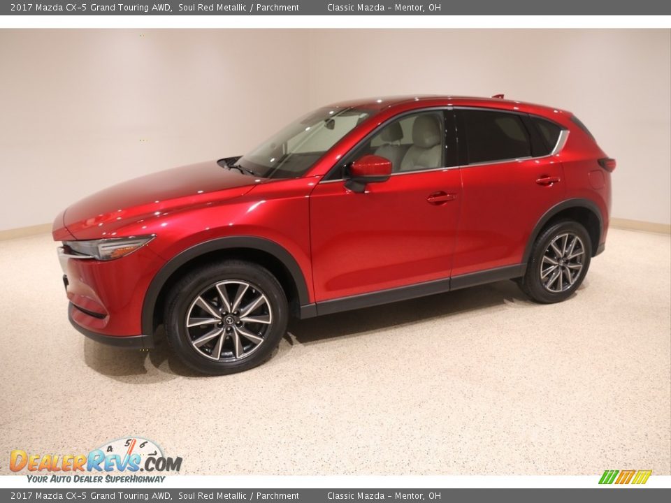 2017 Mazda CX-5 Grand Touring AWD Soul Red Metallic / Parchment Photo #3