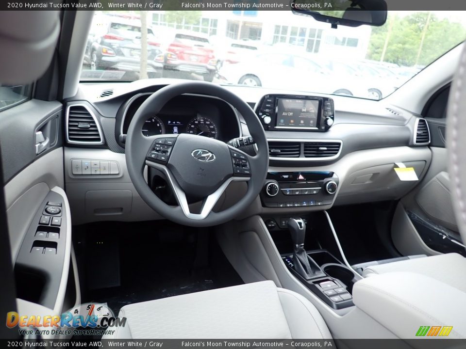 2020 Hyundai Tucson Value AWD Winter White / Gray Photo #8