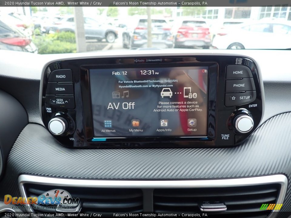 2020 Hyundai Tucson Value AWD Winter White / Gray Photo #12