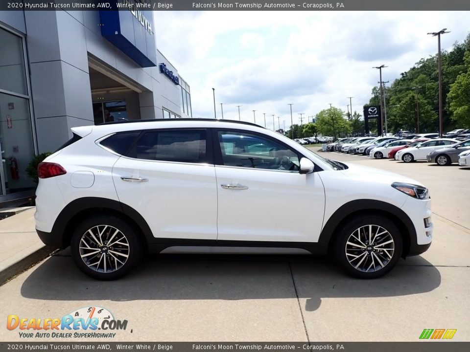 2020 Hyundai Tucson Ultimate AWD Winter White / Beige Photo #1