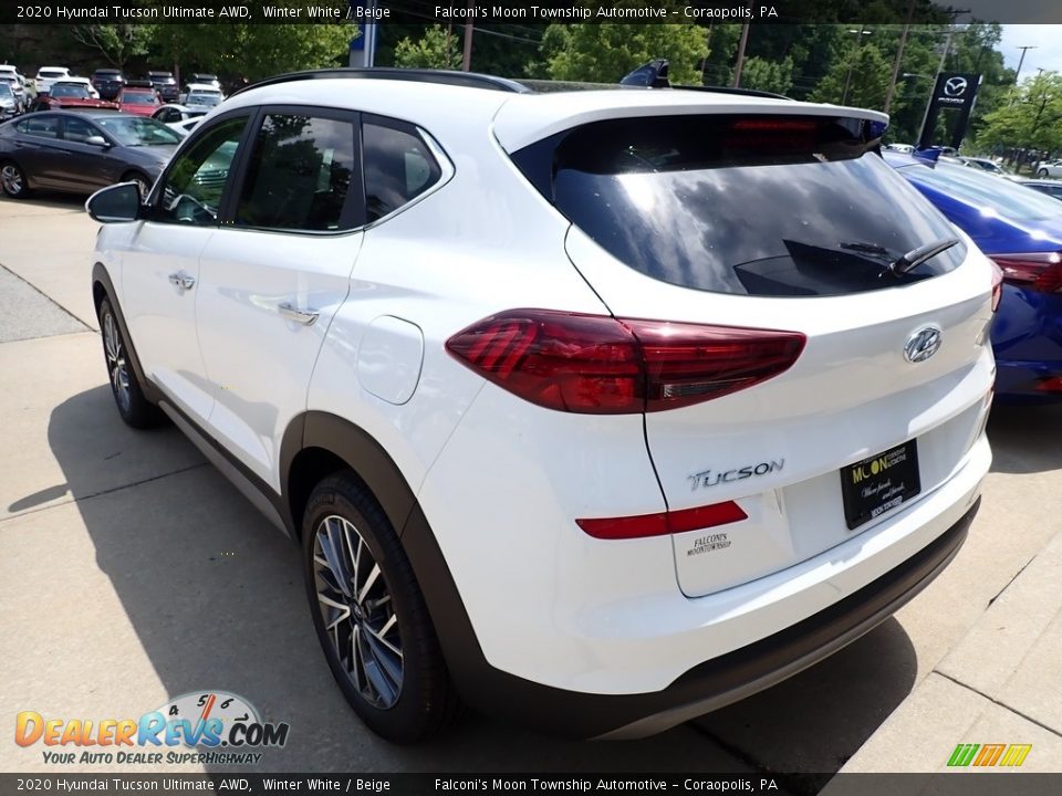 2020 Hyundai Tucson Ultimate AWD Winter White / Beige Photo #3