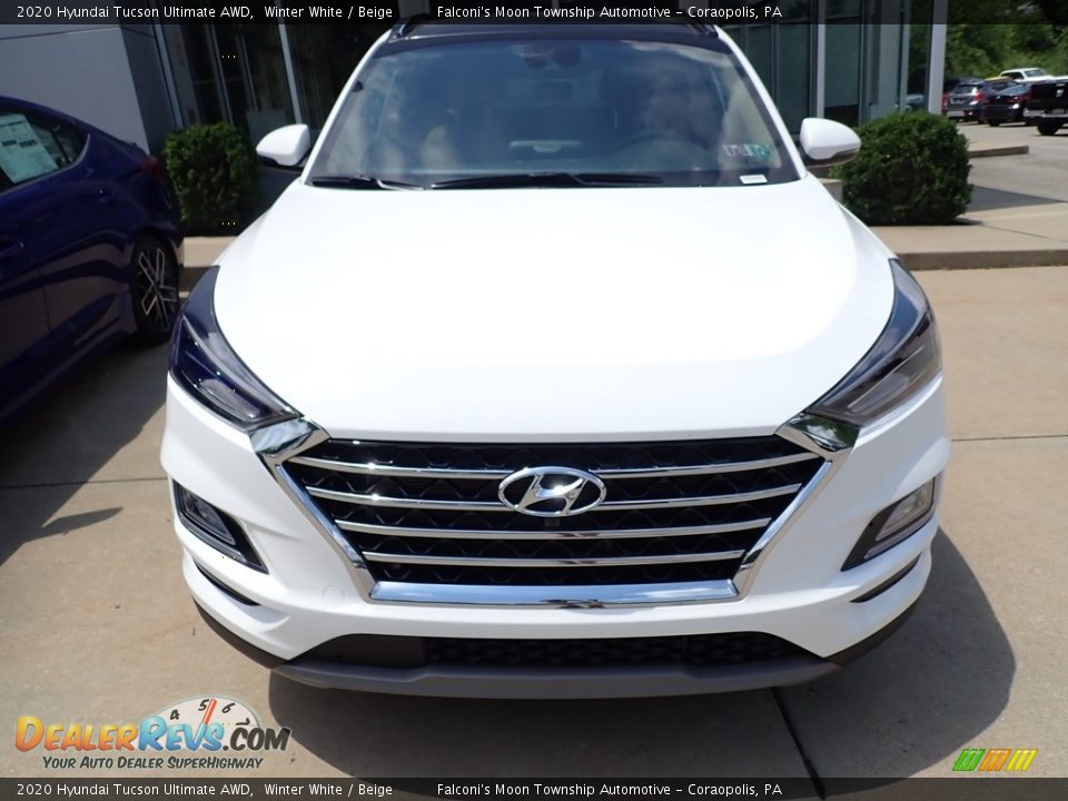 2020 Hyundai Tucson Ultimate AWD Winter White / Beige Photo #7