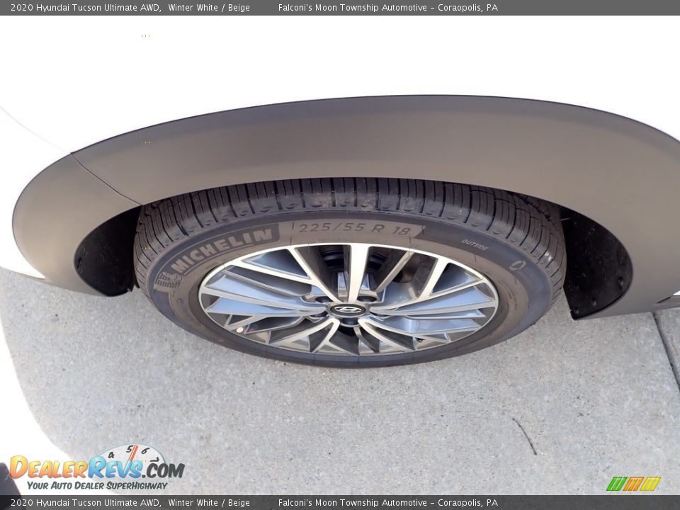 2020 Hyundai Tucson Ultimate AWD Winter White / Beige Photo #8