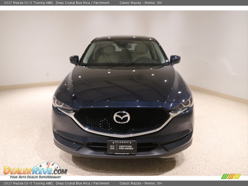 2017 Mazda CX-5 Touring AWD Deep Crystal Blue Mica / Parchment Photo #2