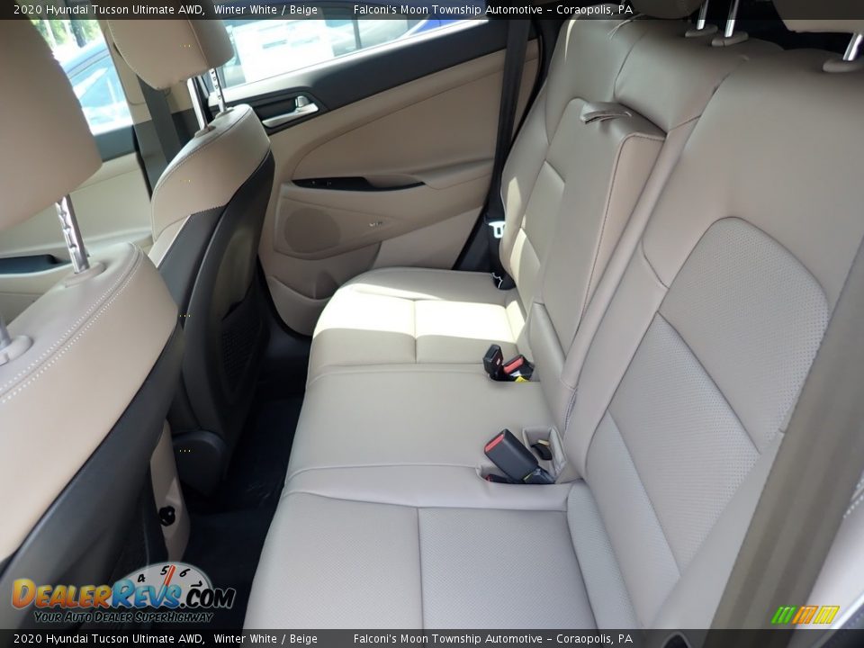2020 Hyundai Tucson Ultimate AWD Winter White / Beige Photo #9