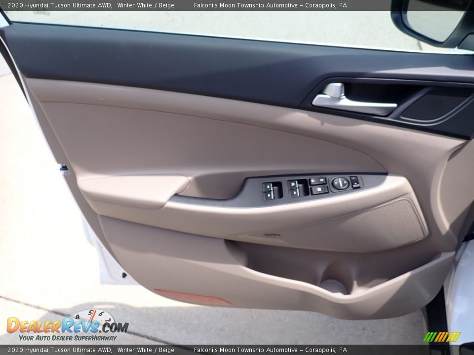 2020 Hyundai Tucson Ultimate AWD Winter White / Beige Photo #11