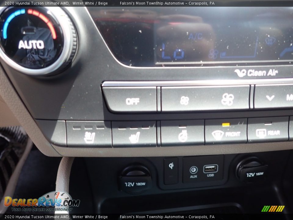 2020 Hyundai Tucson Ultimate AWD Winter White / Beige Photo #14