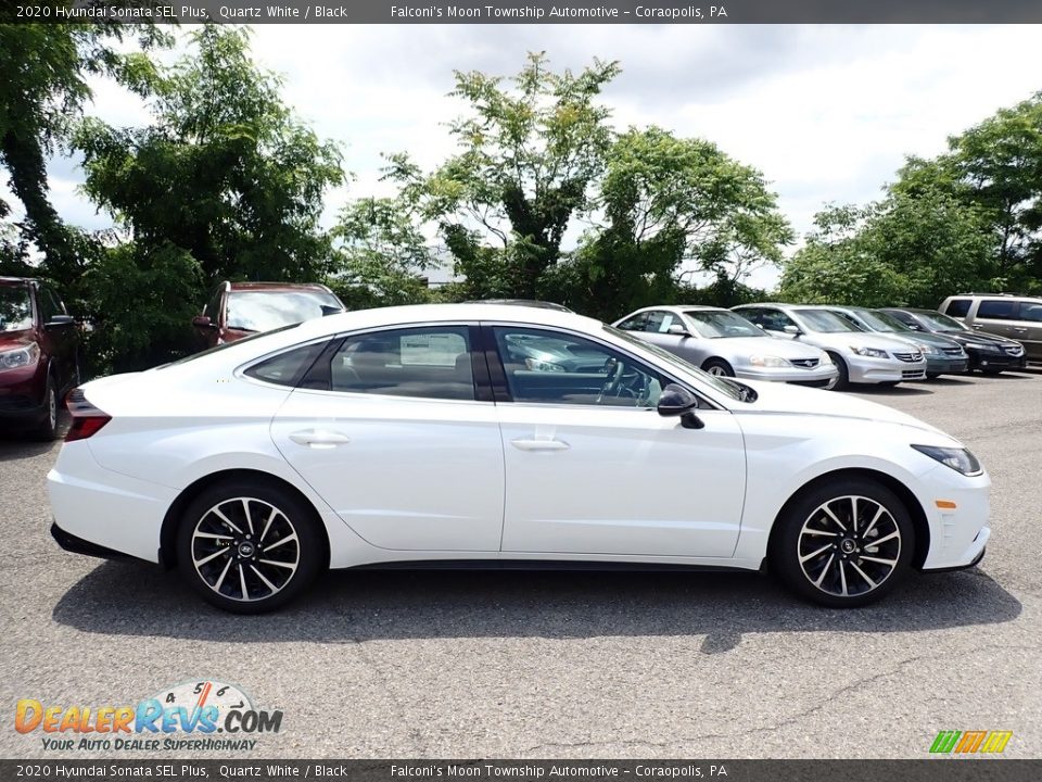 2020 Hyundai Sonata SEL Plus Quartz White / Black Photo #1