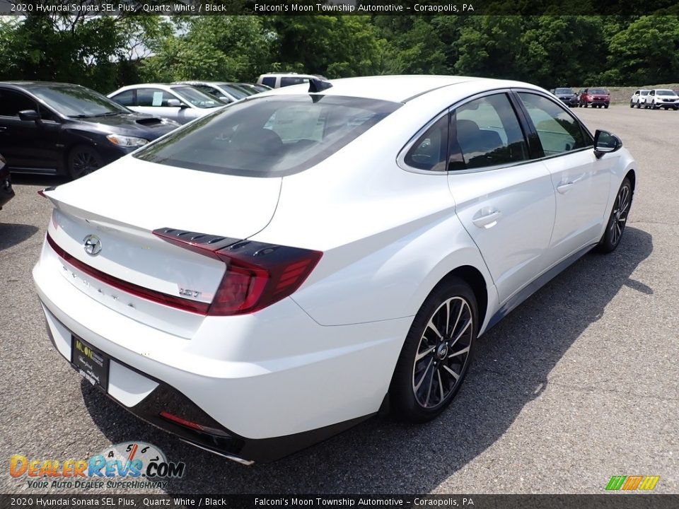 2020 Hyundai Sonata SEL Plus Quartz White / Black Photo #2