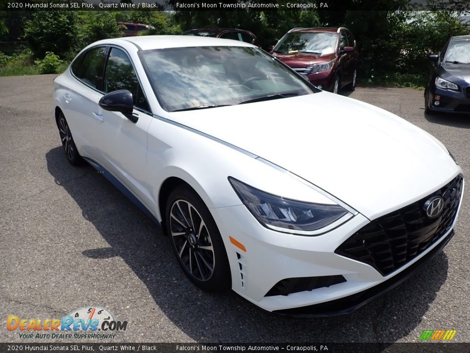 2020 Hyundai Sonata SEL Plus Quartz White / Black Photo #3