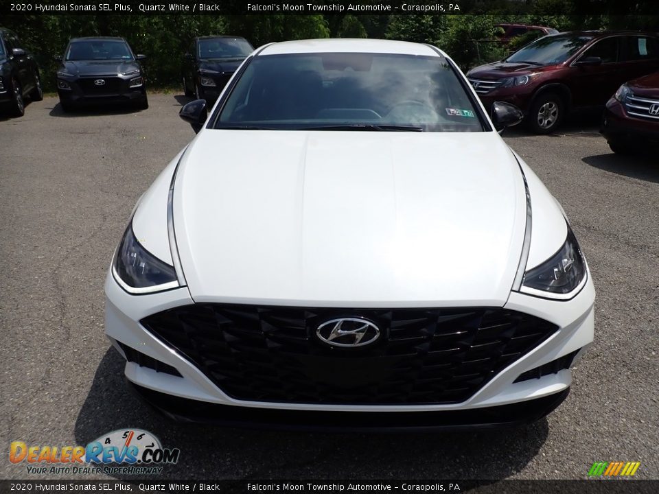 2020 Hyundai Sonata SEL Plus Quartz White / Black Photo #4