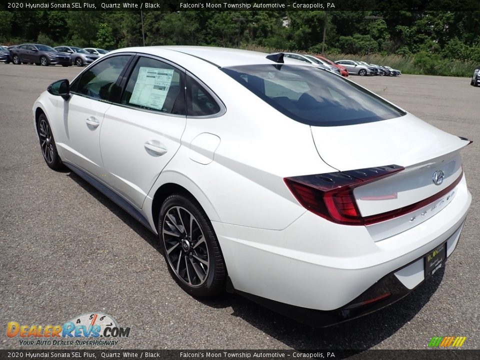 2020 Hyundai Sonata SEL Plus Quartz White / Black Photo #6