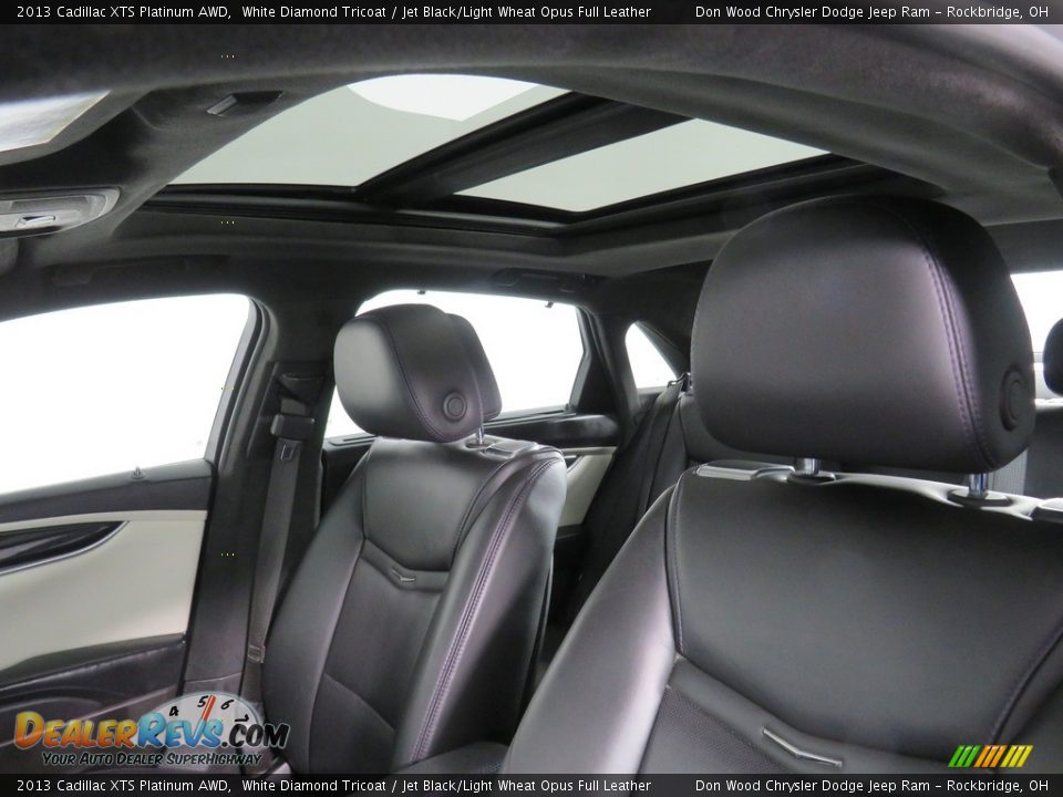 2013 Cadillac XTS Platinum AWD White Diamond Tricoat / Jet Black/Light Wheat Opus Full Leather Photo #2