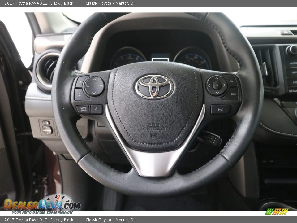 2017 Toyota RAV4 XLE Black / Black Photo #8