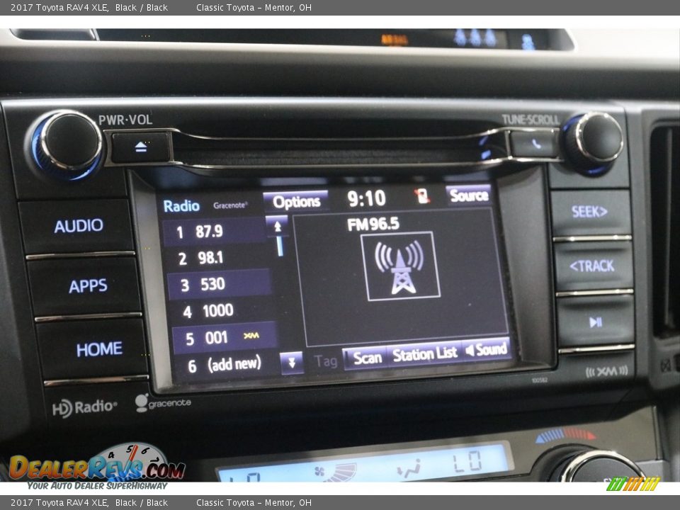 2017 Toyota RAV4 XLE Black / Black Photo #11