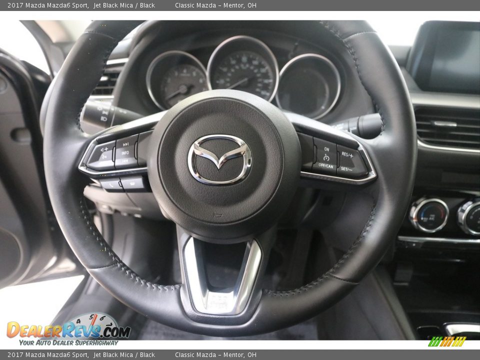 2017 Mazda Mazda6 Sport Jet Black Mica / Black Photo #8