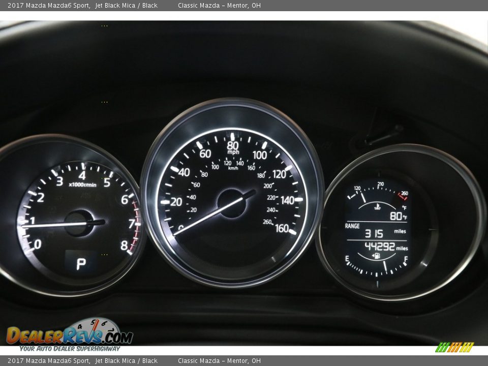 2017 Mazda Mazda6 Sport Jet Black Mica / Black Photo #9
