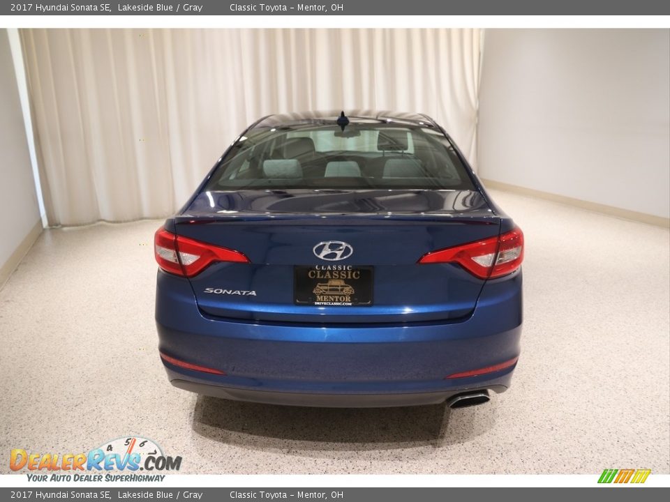 2017 Hyundai Sonata SE Lakeside Blue / Gray Photo #4