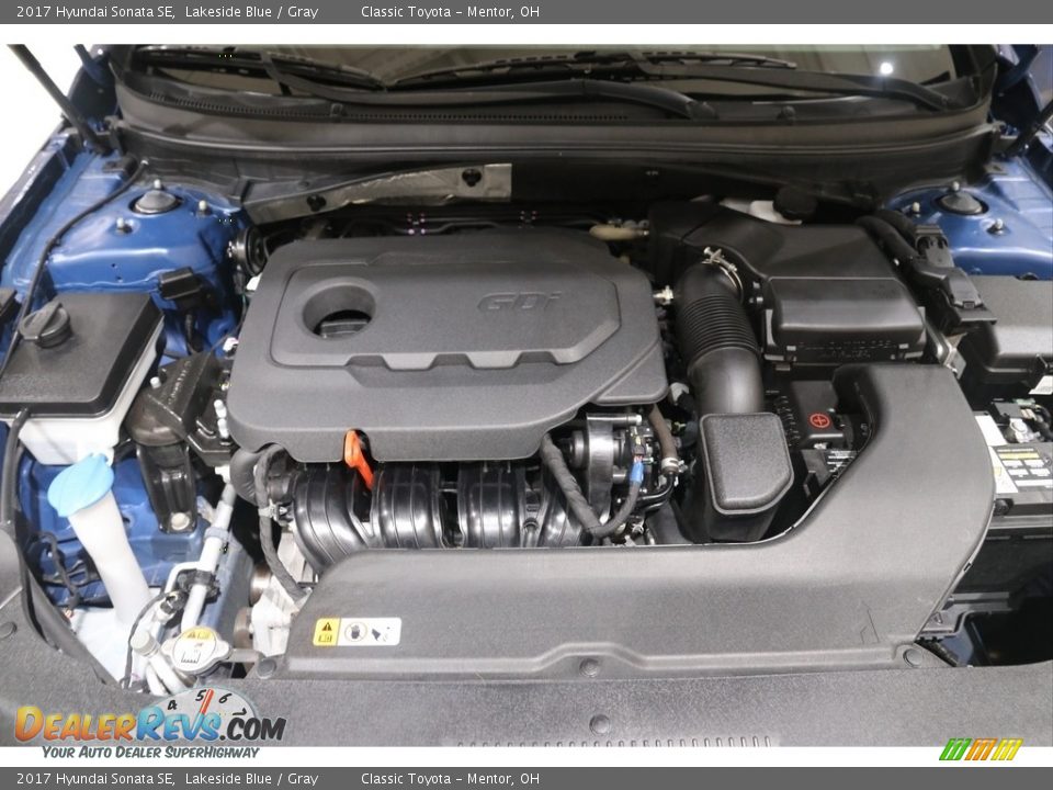 2017 Hyundai Sonata SE Lakeside Blue / Gray Photo #17